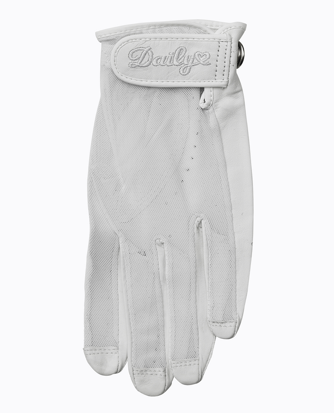 DAILY SPORTS Sun Glove LEFT HANDED GOLFER TO FIT RIGHT HAND 704 White