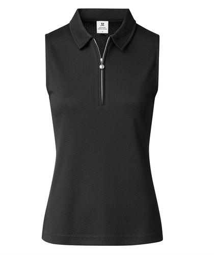 SIZE S - DAILY SPORTS Peoria Sleeveless Polo 150 Black