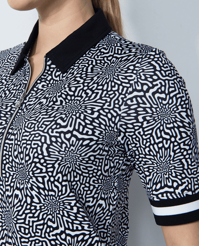 DAILY SPORTS Kyoto 1/2 Sleeve Polo 162 Monochrome Black