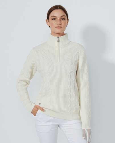 DAILY SPORTS Cable Lined Pullover 563 Ivory