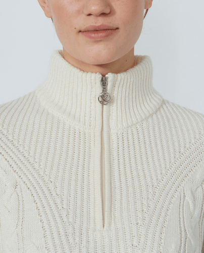 DAILY SPORTS Cable Lined Pullover 563 Ivory