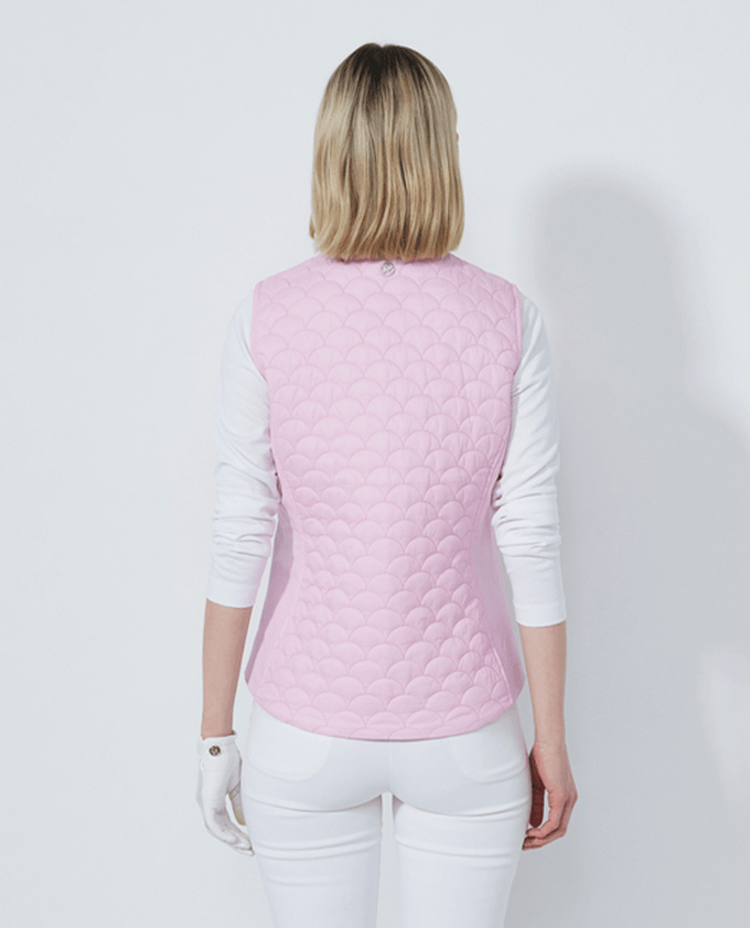 DAILY SPORTS Quilted Padded Vest 564 Pink Pansy