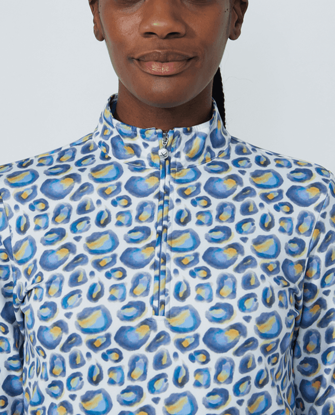 DAILY SPORTS Print Peached Half Neck 574 Water Leo