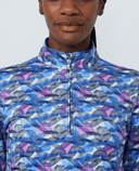 DAILY SPORTS Print Peached Half Neck Top 574 Intertwined