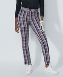 DAILY SPORTS Golf Plaid Ankle Pants 32" 609 Black
