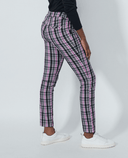 DAILY SPORTS Golf Plaid Ankle Pants 32" 609 Black