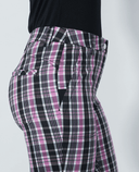 DAILY SPORTS Golf Plaid Ankle Pants 32" 609 Black