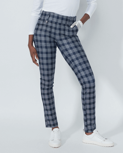 DAILY SPORTS Check Print Magic Warm Winter Trousers 32 Inch 630 Navy