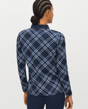 SIZE S - ROHNISCH Sia Polo Large Check Navy