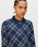 SIZE S - ROHNISCH Sia Polo Large Check Navy