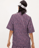 SIZE S - ROHNISCH Packable Wind Half Sleeve Jacket Hexagon Red