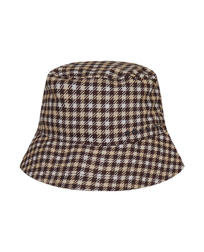 SIZE - ROHNISCH Bucket Hat Mini Check Brown