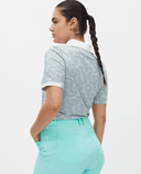SIZE XS - ROHNISCH Abby Polo Hexagon Mint