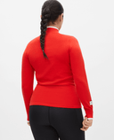 ROHNISCH Knitted Half Zip Flame Scarlet