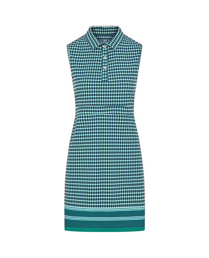 SIZE XL - SWING OUT SISTER Penelope Pattern Dress Aquatic Awe