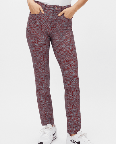 SIZE 8 - ROHNISCH Chie Comfort Trouser 30" Hexagon Red