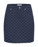 ROHNISCH Chie Comfort Skort Micro R Check Navy
