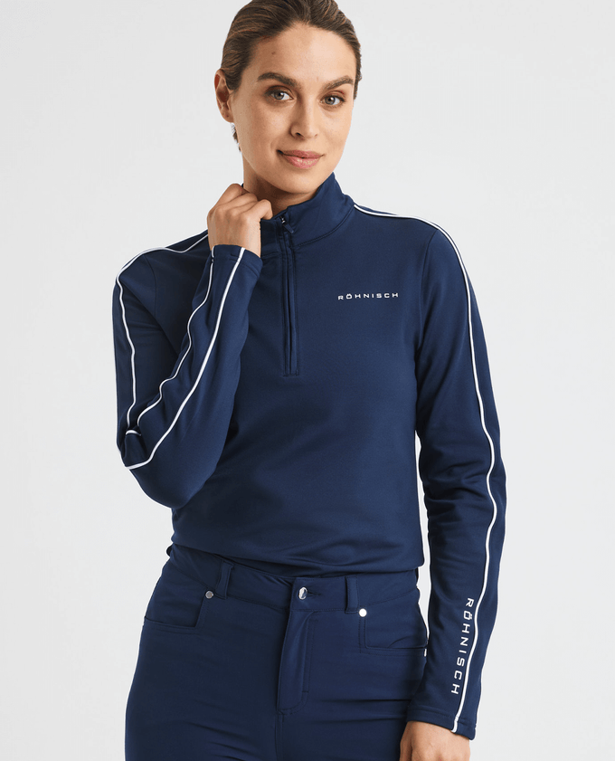 ROHNISCH Amie Brushed Midlayer Navy