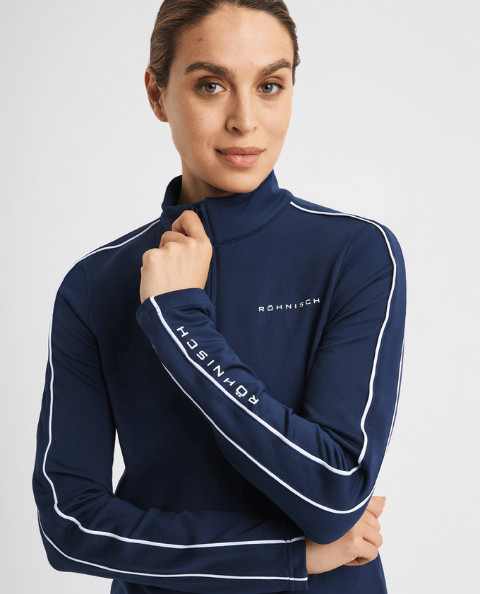 ROHNISCH Amie Brushed Midlayer Navy