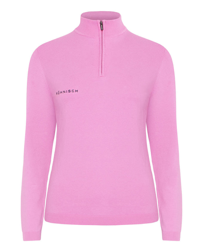 ROHNISCH Kora Knitted Half Zip Fuchsia Pink