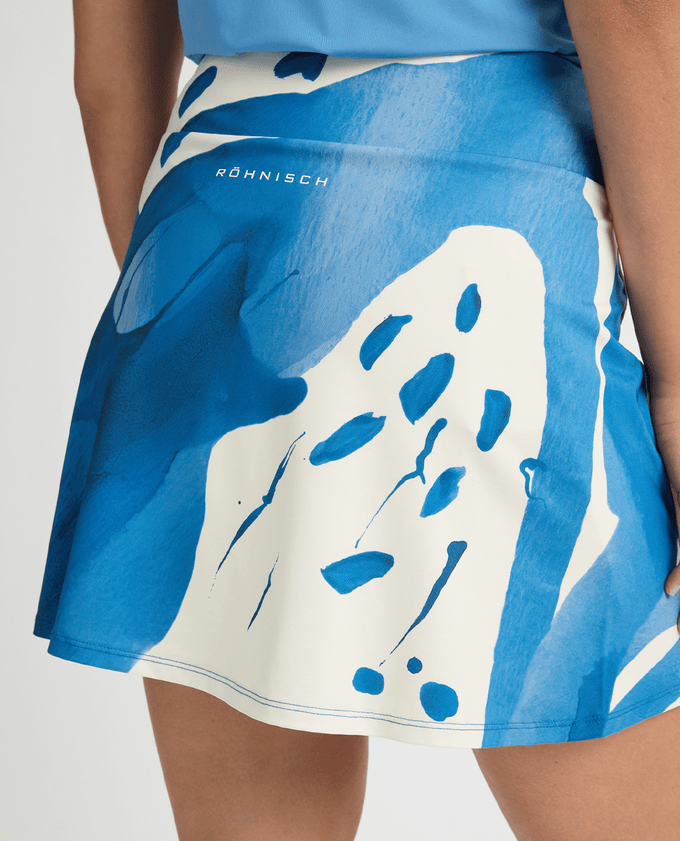 SIZE S - ROHNISCH Ultra Viola UV Skort Blue Aquarelle