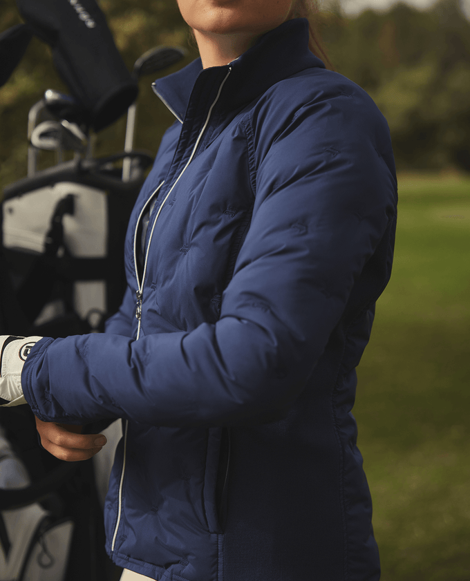 ROHNISCH Padded Windbreaker Jacket Navy