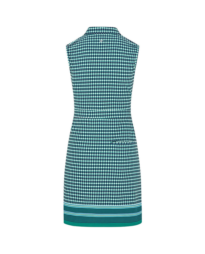 SIZE XL - SWING OUT SISTER Penelope Pattern Dress Aquatic Awe