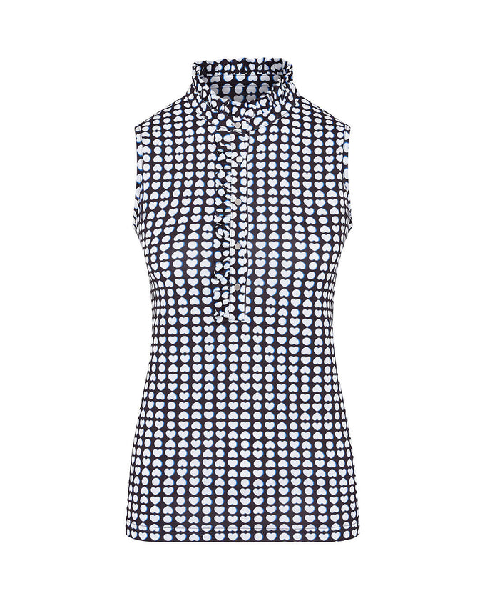 SIZE XL - SWING OUT SISTER Leona Sleeveless Polo Love Golf