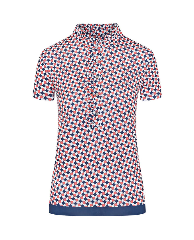 SIZE S - SWING OUT SISTER Leona Cap Sleeve Polo Jumping Beans