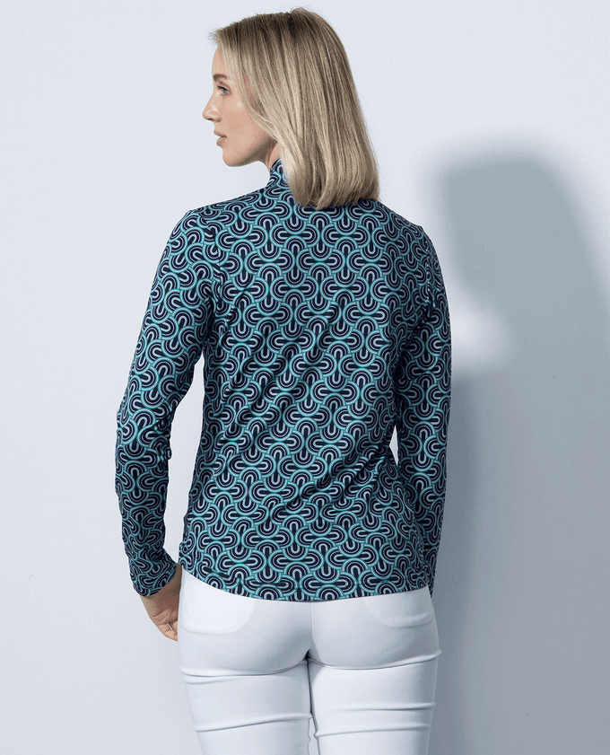 SIZE S - DAILY SPORTS Twine Long Sleeve 018 Polo Navy