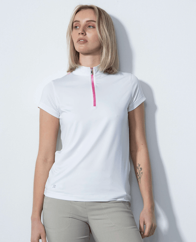 SIZE XS - DAILY SPORTS Golferi Cap Sleeve Polo 049 White