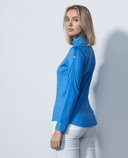 SIZE XS - DAILY SPORTS Anna Half Zip Neck 055 Cosmic Blue