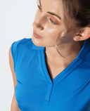 DAILY SPORTS Anzio Sleeveless Polo 107 Cosmic Blue