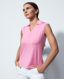 SIZE S - DAILY SPORTS Anzio Sleeveless Polo 107 Pink Sky