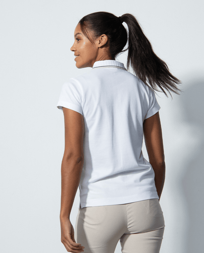 DAILY SPORTS Candy Cap Sleeve Polo 105 White