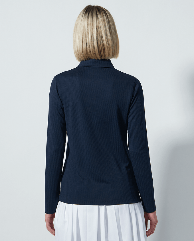 DAILY SPORTS Peoria Long Sleeve Polo 200 Navy