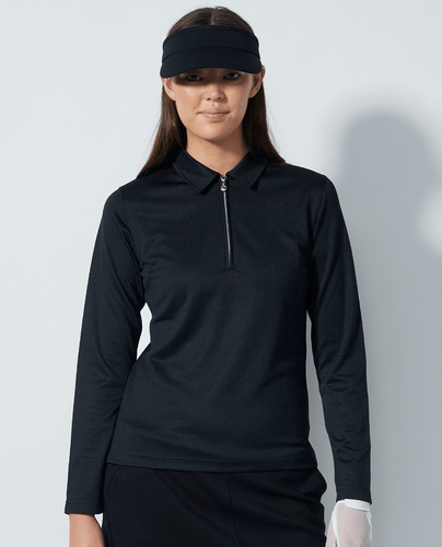 DAILY SPORTS Peoria Long Sleeve Polo 200 Black