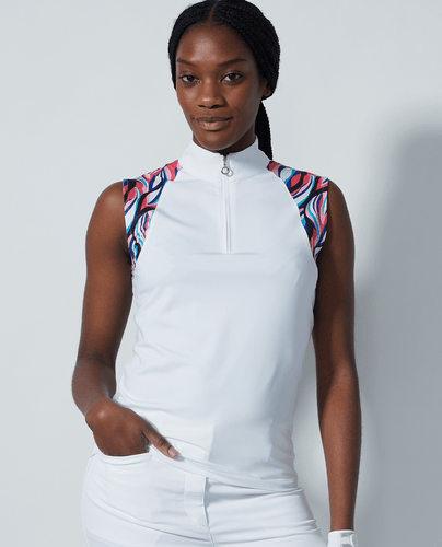 SIZE XL - DAILY SPORTS Carira Sleeveless Half Neck Polo 342 Illusion Wave
