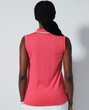 SIZE S - DAILY SPORTS Cecilio Sleeveless Polo 364 Intense Coral