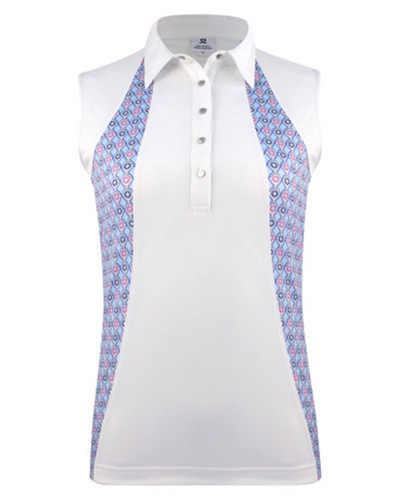 SIZE XS - DAILY SPORTS Sue Sleeveless Polo White