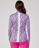 SIZE XS - SOFIBELLA Rollo Print Long Sleeve Polo 3038 Rollo