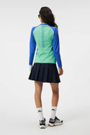 SIZE S - J.Lindeberg Magnolia Long Sleeve Brushed Top Jade Cream