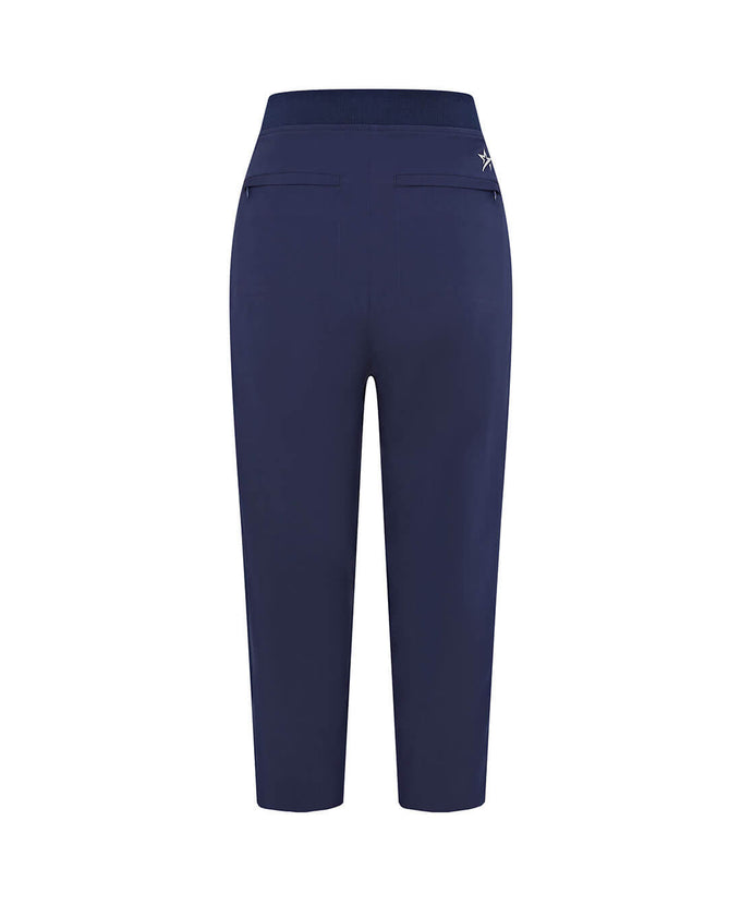 SIZE 10 - SWING OUT SISTER Rita Pull On Lightweight Capri Navy