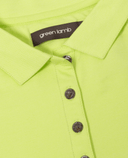 SIZE 16 - GREEN LAMB Mara Long Sleeve Polo 047 Soft Lime/White