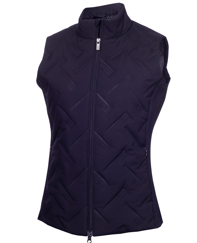 SIZE 10 - GREEN LAMB Monique Hybrid Vest 054 Navy