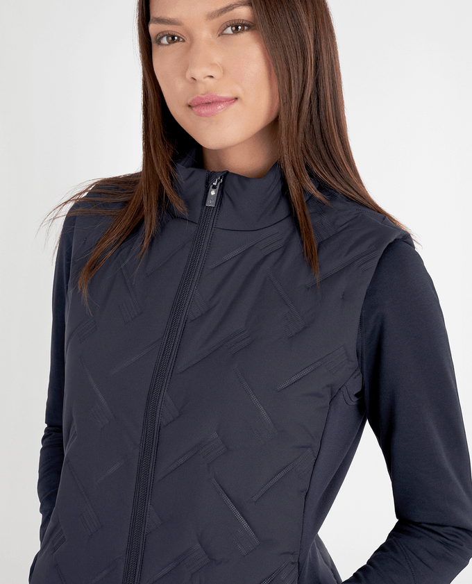 SIZE 10 - GREEN LAMB Monique Hybrid Vest 054 Navy