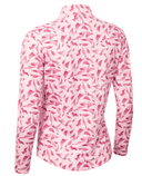 GREEN LAMB Elena Printed Long Sleeve 1/4 Zip Top 093 Sonic Print