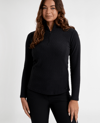 GREEN LAMB Elke Fleece Long Sleeve 1/2 Zip 095 Black