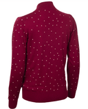 GREEN LAMB Elsa Windstopper Lined Spot Cardigan 101 Deep Beet