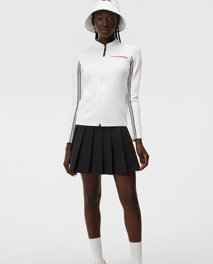 SIZE S - J.Lindeberg Wildcat Full Zip Mid Layer White